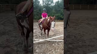 Baylis did so good today she do so good learning how to ride [upl. by Airtina]