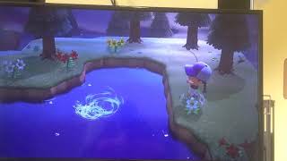 Catching a Stringfish in Animal Crossing New Horizons [upl. by Hendricks]