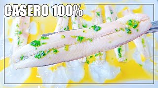 Receta BOQUERONES en VINAGRE ▶ BLANCOS y DUROS  Los mejores TRUCOS ✅ [upl. by Anyrtak115]