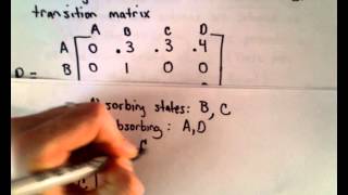 Markov Chains  Part 8  Standard Form for Absorbing Markov Chains [upl. by Oeak245]