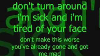 Get Over It  Avril Lavigne Lyrics On Screen [upl. by Annerol602]