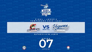 Caimanes vs Vaqueros Quinto Juego Final 2023  2024 [upl. by Nauqat836]