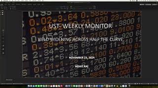 US Treasury Weekly Yield Monitor 24th November 2024 [upl. by Renny130]