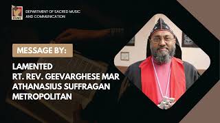 SERMON LAMENTED RT REV GEEVARGHESE MAR ATHANASIUS SUFFRAGAN METROPOLITAN [upl. by Oryaj813]