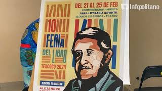 Se inaugura feria del libro en Texcoco en honor al Cronista Alejandro Contla Carmona [upl. by Enalahs696]