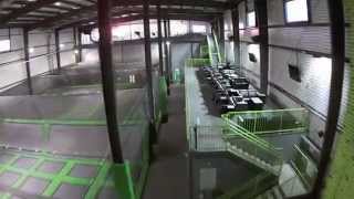 Inside ZIP CITY Streetsboro Trampoline Rockwall and Zip Line Park [upl. by Fuld]