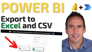 Power BI export to excel and csv with Power Automate [upl. by Nylkaj]