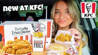 KFC Mukbang NEW KFC Chicken Nuggets  extra crispy fried chicken [upl. by Atnod]