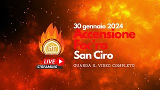 Grottaglie accensione Focra di San Ciro 2024 [upl. by Adnah]