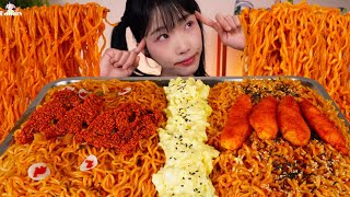 🌶️🌶️맵치광이들 모여라 용가리불볶음면vs불닭볶음면 매운맛 대결 Korean Spicy Noodles Mukbang Eatingshow ASMR [upl. by Ellehsal203]