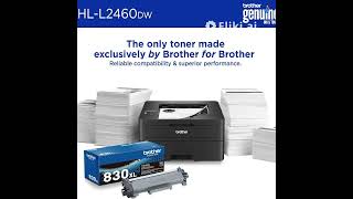 Brother HLL2460DW Wireless Compact Monochrome Laser Printer Duplex Mobile Printing Black White [upl. by Lairret569]