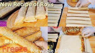 Crispy Chicken Tikka Roll Make n Freeze Ramadan Special Recipe 2024 Snacks Absorbs very less oil [upl. by Frey]