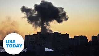 Ukraine live stream Kyiv skyline as Russian invasion enters 3rd week  USA TODAY [upl. by Solita638]