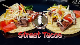 Butcher Shop to Table Top  Street Tacos  Skirt Steak [upl. by Aruam]