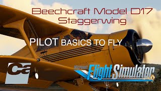 Pilot the Beechcraft D17 Staggerwing Essential Checklists How to Start amp Fly the 1932 Classic 4K [upl. by Esihcoc]