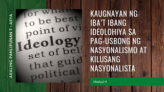 Kaugnayan ng Iba’t Ibang Ideolohiya sa Pag usbong ng Nasyonalismo at Kilusang Nasyonalista [upl. by Donnelly91]