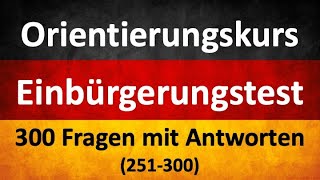 Einbürgerungstest  Part 6  Fragen 251300 [upl. by Fleisher602]