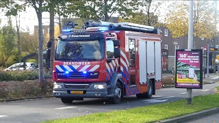 Brandweer met spoed naar een woningbrand in Hellevoetsluis [upl. by Irrehs]