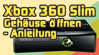 Xbox 360 Slim Gehäuse öffnen zerlegen Teardown Anleitung [upl. by Hamforrd]