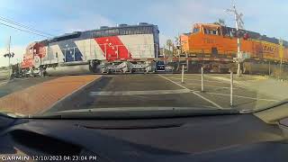 BNSF 5704 Bicentennial Incidental Sighting of Move to SCRM [upl. by Aiela]