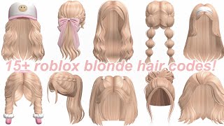 Aesthetic BLONDE HAIR CODES WITH LINKS  ROBLOX BLOXBURG BROOKHAVEN BERRY AVENUE [upl. by Nodyroc]