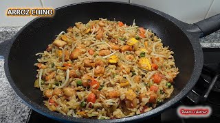 SUCULENTO ARROZ CHINO ESPECIAL DELICIOSO Y MUY FÁCIL [upl. by Anoid362]