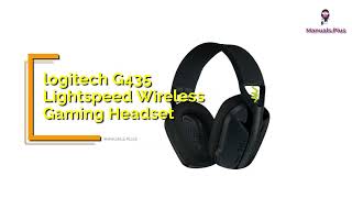 Logitech G435 Lightspeed Wireless Gaming Headset Setup Guide and User Manual [upl. by Otrepur613]