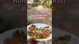 Roti Pizza😋😋 TholuaPakghar pizza easyrecipe food viralshorts treanding youtubeshorts [upl. by Reta]