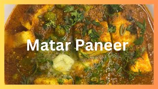 Matar Paneer  mutter paneer recipe  paneer recipe  side dish for roti [upl. by Udell]