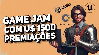 LEVEL UP GAME JAM COM U1500 DÓLARES EM PREMIAÇÕES UNITY UNREAL ETC 011124 [upl. by Mcdonald]