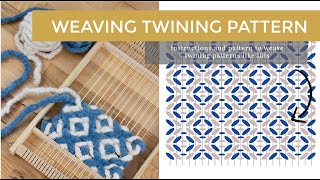 Weaving DIY Twining Patterns [upl. by Neelyhtak]