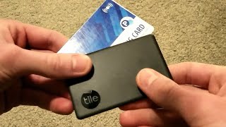 Tile Slim  Bluetooth Wallet Tracker Review [upl. by Eesac19]