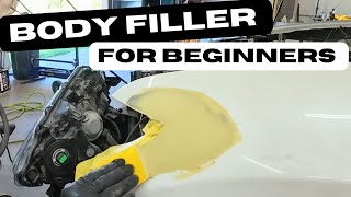 Simple steps when using bodyfillerbondo on small dents [upl. by Berni]