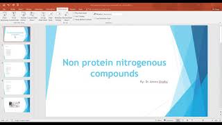 كيمياء اكلينيكيةnon protein nitrogenous compounds الفرقه الثانيه مختبرات معهد طنطا داميره عريبى [upl. by Reggy]