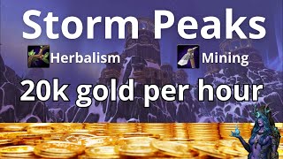 Make Easy Gold With Farming And Mining In Storm Peaks  Wotlk Warmane Detailed Tutorial [upl. by Enrobialc]