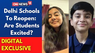 Delhi Schools Reopening  Delhi Schools To Reopen Are Students Excited  English News LIVE [upl. by Forest]