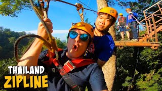 15 Zipline in Chiang Mai Thailand With my Boss [upl. by Graces278]