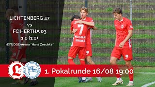 Spielszenen Lichtenberg 47  FC Hertha 03 [upl. by Eihtur]