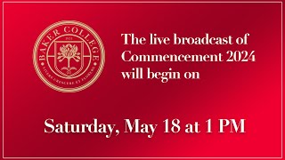 Baker College 2024 Commencement Ceremony 51824 at 1 PM [upl. by Jarin255]