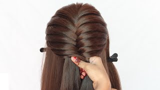 3 fancy hairstyle for party look  hairstyle for girls  unique hairstyle  ponytail hairstyle [upl. by Ainej]