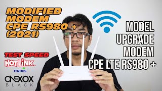 MODEM CPE RS980 2021  MODEL TERBARU UPGRADE MODEM CPE LTE RS980  UNBOXING  SIMPLE REVIEW [upl. by Ayenet]