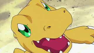 Agumon evolves into Greymon for the first time [upl. by Thier409]