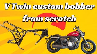 Custom V Twin bobber from scratch  Episode 01 [upl. by Buine]