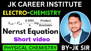 MASTER Nernst Equation in Electrochemistry for Class 12 Success [upl. by Ardnuahs]