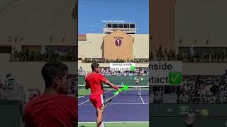 Forehand Analysis of CARLOS ALCARAZ🔥 [upl. by Terrab]