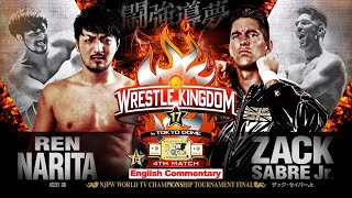 FULL MATCH Ren Narita vs Zack Sabre Jr｜NJPW WORLD TV Championship Tournament Final [upl. by Dynah]