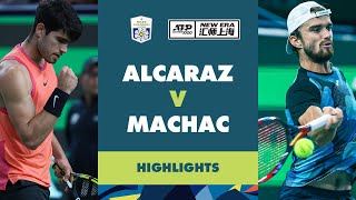 Carlos Alcaraz vs Tomas Machac Highlights  Rolex Shanghai Masters 2024 [upl. by Stetson]