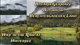 Bavaria Germany  Berchtesgadener Land  Hike in the Rain at Hintersee [upl. by Kenzi256]