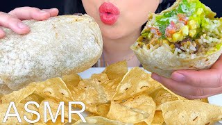 ASMR GIANT BURRITO amp CHIPS NO TALKING  Eating Sounds  Mukbang  ASMR Phan [upl. by Nedgo]