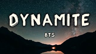 BTS  Dynamite Lyrics [upl. by Esiom349]